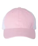 Richardson Hats 111 Garment-Washed Trucker Cap in Pink/ white