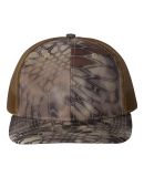 Richardson Hats 112P Patterned Snapback Trucker Ca in Kryptek highlander - buck