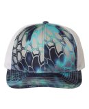 Richardson Hats 112P Patterned Snapback Trucker Ca in Kryptek pontus/ white