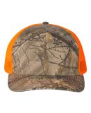 Richardson Hats 112P Patterned Snapback Trucker Ca in Realtree edge/ neon orange