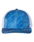 Richardson Hats 112P Patterned Snapback Trucker Ca in Realtree fishing light blue/ white