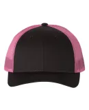 Richardson Hats 115 Low Pro Trucker Cap in Black/ neon pink