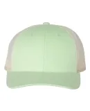 Richardson Hats 115 Low Pro Trucker Cap in Patina green/ birch