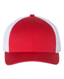 Richardson Hats 115 Low Pro Trucker Cap in Red/ white