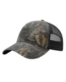 Richardson Hats 111P Washed Printed Trucker Cap in Mossy oak country dna/ black