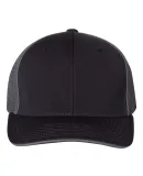 Richardson Hats 172 Fitted Pulse Sportmesh Cap wit Black/ Charcoal Split