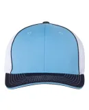 Richardson Hats 172 Fitted Pulse Sportmesh Cap wit Columbia Blue/ White/ Navy Tri