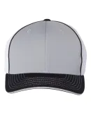 Richardson Hats 172 Fitted Pulse Sportmesh Cap wit Grey/ White/ Black Tri