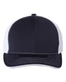 Richardson Hats 172 Fitted Pulse Sportmesh Cap wit Navy/ White Split