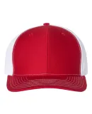 Richardson Hats 312 Twill Back Trucker Cap in Red/ white