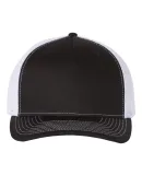 Richardson Hats 112FP Trucker Cap in Black/ white