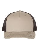 Richardson Hats 112FP Trucker Cap in Khaki/ coffee