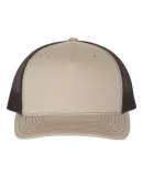 Richardson Hats 112FP Trucker Cap in Khaki/ coffee