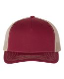 Richardson Hats 112FP Trucker Cap in Cardinal/ tan