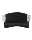 Richardson Hats 712 Trucker Visor Black/ White