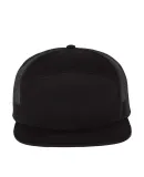 Richardson Hats 168 Hi-Pro 7- Panel Trucker Cap in Black