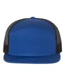 Richardson Hats 168 Hi-Pro 7- Panel Trucker Cap in Royal/ black