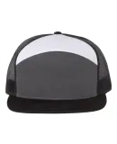 Richardson Hats 168 Hi-Pro 7- Panel Trucker Cap in Charcoal/ black/ white