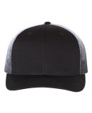 Richardson Hats 112PM Printed Mesh-Back Trucker Ca in Black/ black to white fade