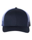 Richardson Hats 112PM Printed Mesh-Back Trucker Ca in Navy/ navy to white fade