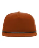 Richardson Hats 256 Umpqua Snapback Cap in Dark orange/ black