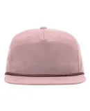 Richardson Hats 256 Umpqua Snapback Cap in Pale peach/ maroon