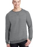 Jerzees 91MR Snow Heather French Terry Crewneck Sw in Charcoal