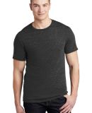 Jerzees 88MR Snow Heather Jersey Crew T-Shirt in Black ink
