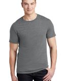 Jerzees 88MR Snow Heather Jersey Crew T-Shirt in Charcoal