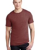Jerzees 88MR Snow Heather Jersey Crew T-Shirt in Maroon