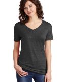 Jerzees 88WVR Women's Snow Heather Jersey V-Neck in Black ink