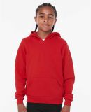 Bella + Canvas 3719Y Youth Sponge Fleece Hoodie in Red