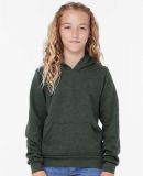 Bella + Canvas 3719Y Youth Sponge Fleece Hoodie in Heather forest