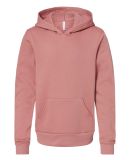 Bella + Canvas 3719Y Youth Sponge Fleece Hoodie in Mauve