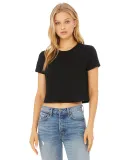 Bella + Canvas 8882 Women’s Flowy Cropped Short  BLACK