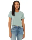 Bella + Canvas 8882 Women’s Flowy Cropped Short  DUSTY BLUE