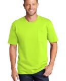 Cornerstone CS430 CornerStone    Workwear Pocket T Safety Green