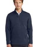 Eddie Bauer EB254     Sweater Fleece 1/4-Zip River Blue Hth