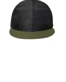 New Era NE407     Camo Flat Bill Snapback Cap Army/Black Cam