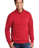 Port & Company PC78Q     Core Fleece 1/4-Zip Pullo Red