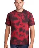 Port & Company PC145     Crystal Tie-Dye Tee Black/Red