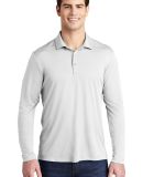 Sport Tek ST520LS Sport-Tek Pro Long Sleeve Polo in White