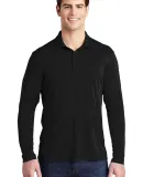 Sport Tek ST520LS Sport-Tek Pro Long Sleeve Polo Black