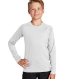 Sport Tek YST470LS Sport-Tek    Youth Long Sleeve  in White