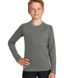 Sport Tek YST470LS Sport-Tek    Youth Long Sleeve  Dark Smoke Gry