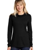Sport Tek Womens LST406 in Black triad solid