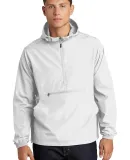 Sport Tek JST66 Sport-Tek    Packable Anorak in White