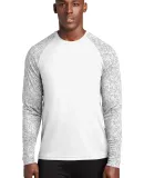 Sport Tek ST460LS Sport-Tek    Long Sleeve Digi Ca White