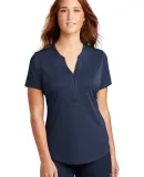 Sport Tek LST468 Sport-Tek Ladies Endeavor Henley  Dark Royal Hth