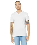 BELLA+CANVAS 3005CVC Cotton V-Neck T-shirt in Solid wht blend